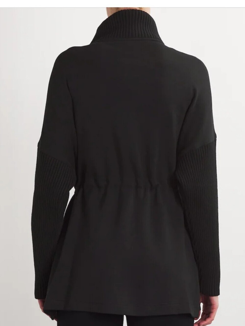 Varley Black Zip-Up Drawstring Utility Jacket - Picture 2 of 16